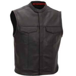 LEATHER VEST SOA